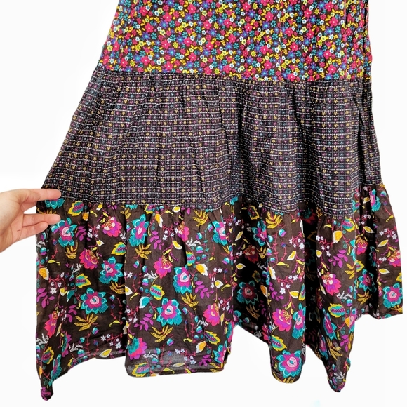 Vintage Y2K Floral Midi Maxi Dress Size Large - Picture 2 of 6